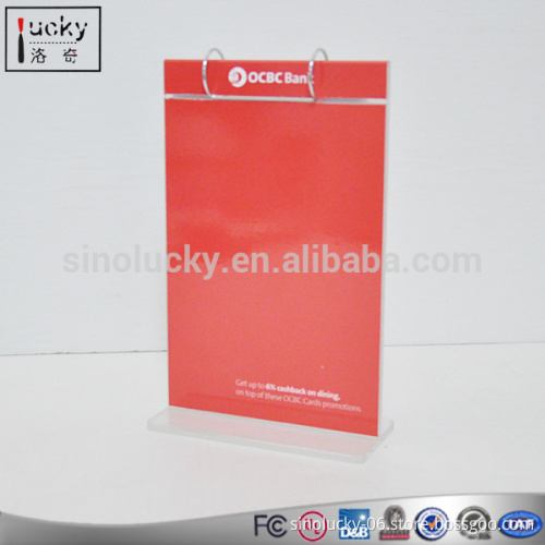 Acrylic Desk Calendar Display Brochure Holder Menu Stand